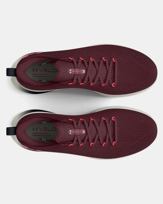 Men's UA Velociti 3 Running Shoes in Red image number 2
